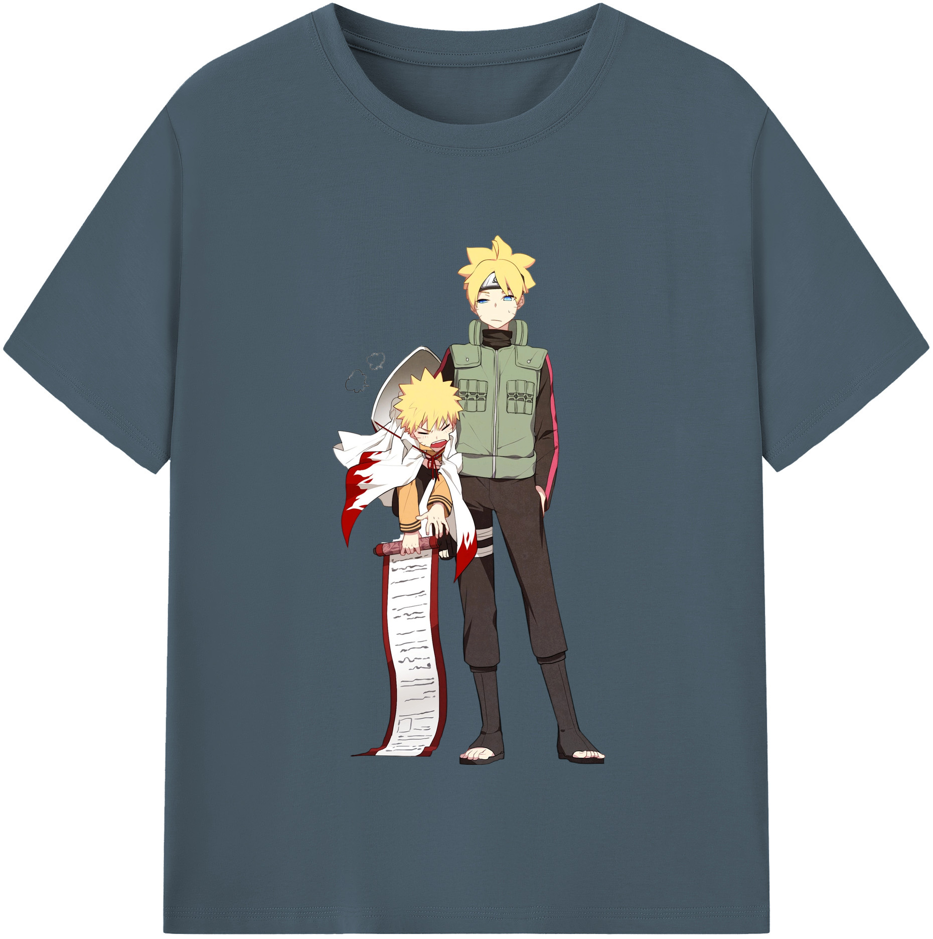 （画像用） NARUTO -ナルト- 波風 ミナト Namikaze Minato 綿100％半袖Tシャツ（フロントプリント）